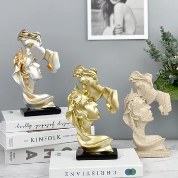 נורדי קישוט הבית יוקרה פסלים וצלמיות שרף פסל עיצוב חדר דמויות השולחן אביזרים מתנה חובבי אספנות