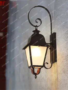 פמוטי קיר מנורת תאורה קלאסית אור LED עמיד למים דקורטיביים הביתה מרפסת וילה