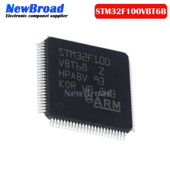 10PCS המקורי STM32F100VBT6B LQFP100 32-bit ARM מיקרו ST MCU Singlechip STM32F100VBT6B 128KB פלאש IC STM32F100