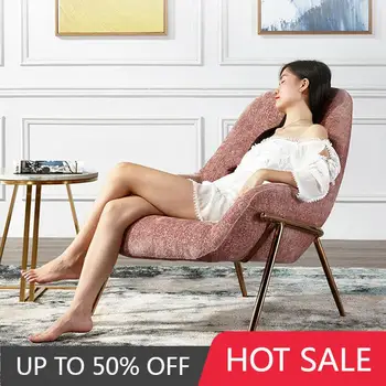 אחת הספה כיסא סלון מודרני Nordic Lounge זרוע הכיסא מעצב מרפסת חדר השינה הנוח Sillon אישי בבית ריהוט