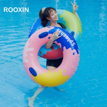 ROOXIN לשחות הטבעת לצוף צעצועים מתנפחים שחייה הטבעת צינור ילדים שחיה למבוגרים מעגל בריכה חוף מים ציוד משחקים.