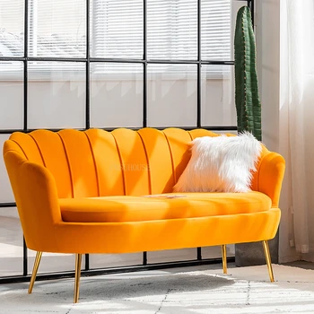 מודרני ספה סט ריהוט הסלון סלון קטן ספה כסא נורדי מבטא הכיסא אור יוקרה הספה כיסאות כפול מושב הספה.