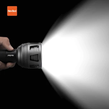 Nextool פנס 3600lm אור חזק 10000mAh 120h 4 LED חרוז 450M תאורה מרחק IPX7 עמיד למים עבור חיפוש חיצוני