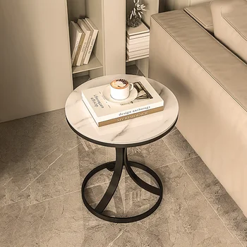נורדי קפה עגול שולחן מטבח מינימליסטי פינה פאנקי שטח קטן שולחן קפה הפרטים לבן רב-תכליתי פריטים ביתיים