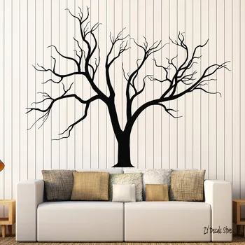 עץ מדבקות קיר גותי הטבע ענפי העץ לעיצוב הבית מדבקה הסלון קיר חדר השינה מדבקת קיר אמנות קישוט הבית L622