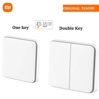 Xiaomi Mijia חכם קיר מתג יחיד כפול המפתח עובד עם זוג רשת שער חכם הצמדה שליטה מרחוק Mi בית חכם