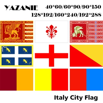 YAZANIE איטליה אזורים דגל הרפובליקה של ונציה, פירנצה, טורינו, מילאנו, פלרמו, רומא האיטלקית פוליאסטר הדפסת דגלים וכרזות.
