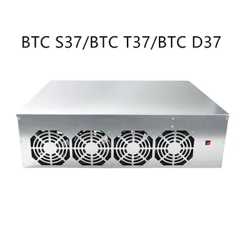 כורה תיק סט BTC-D37 BTC S37 T37 מארז לוח אם 8 חריצי DDR SSD כרייה מערכת מחשב עם 4 מאווררים כרייה ETH Ethereum