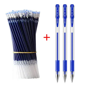 ג 'ל עט שחור להגדיר כחול כדורי 0.5 מ