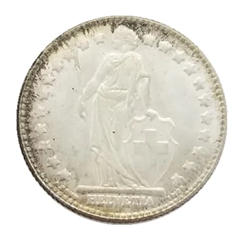 1896 שוויץ 1 פרנק דוד מטבע שוויץ זהב מטבעות כסף קישוט בית מלאכה קסם מטבעות אספנות מטבעות שולחן העבודה Ornam