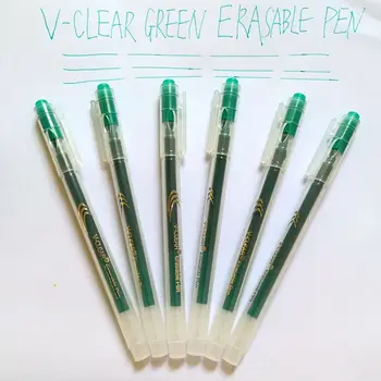 VCLEAR קלאסי חמוד הניתן למחיקה ירוק דיו ג 'ל עט עבור תלמידי בית הספר לכתוב kawaii ניתן למחיקה ג' ל עט למשרד ציוד משרדי