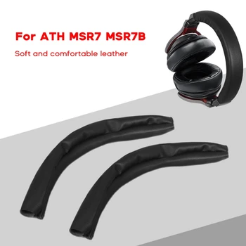 עמיד דמוי עור בגימור לכסות על המוות-MSR7 MSR7B MSR7BT אוזניות סרט שרוול עמיד Headbeam מגן מחליף