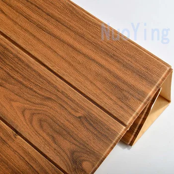 35*35 סנטימטר 3D טפט קיר נייר PE קצף וריח דביק DIY לוח עץ מלא מדבקות קיר חדר השינה לסלון