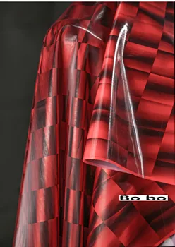 אדום ושחור פנטום בודק tpu PVC חדיר למחצה הסרט diy צילום יצירתי רקע קישוט מעצב אופנה בד