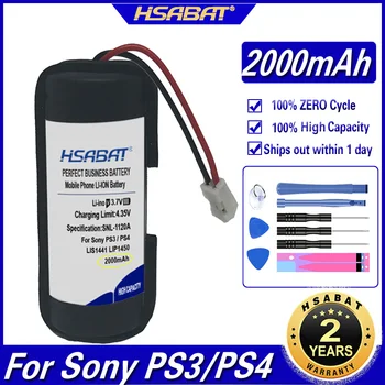 HSABAT LIS1441 LIP1450 2000mAh סוללה עבור Sony PS3 להעביר PS4 פלייסטיישן בקר תנועה ביד ימין צ ' ך-ZCM1E סוללות