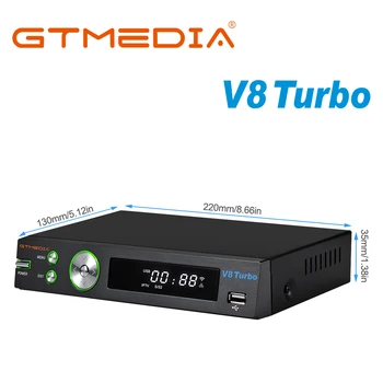 GTmedia V8 טורבו 👍 טלוויזיה בלוויין מקלט DVB S2X T2 טלוויזיה בכבלים מפענח HD1080P M3U תמיכה אירופה ספרד איטליה CA כרטיס PK V8 PRO 2