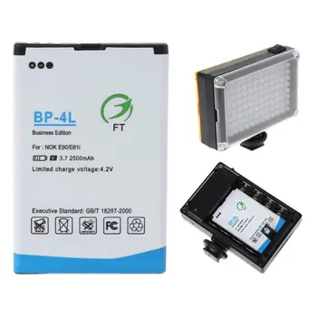 אוניברסלי BP-4L Li-ion סוללה עבור 96/112 LED מצלמת אור החלפת אביזרים 2500mah