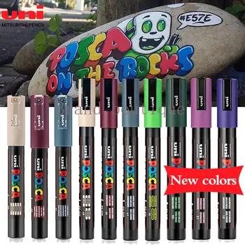 צבע חדש UNI פוסקה עט סימון PC-1M/3M/5M דיו פיגמנט על בסיס מים צבע פרסום סמנים מנגה ציור גרפיטי ציוד אמנות