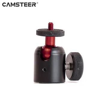 CamSteer מקצועי מתכת 360° סיבוב פנורמי מיני כדור בראש מתאם עבור GoPro Insta360 X3 פעולה מצלמה, חצובה,חצובה