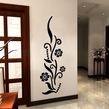 מעולה פרח הגפן סדרת מדבקות קיר דביק נשלף PVC עיצוב הבית הסלון חדר השינה מסעדה