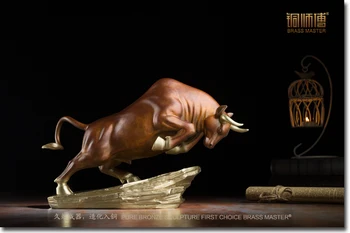 בהצלחה המניות שוק הון מביאה עושר מזל שור שורי המניות בחברת הבית פליז פסל בדרגה גבוהה אמנות פיסול