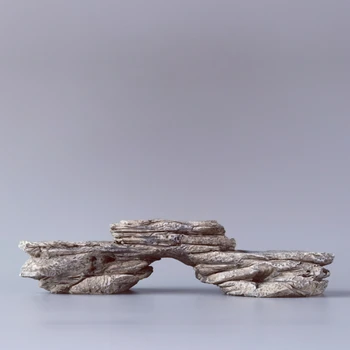 שרף סינטטי נוף אבן בסיס קטן קישוטים זן תה שולחן דקורטיביים עתיקים, מסלעה מלאכת יד השולחן לקישוט