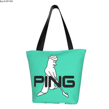 גולף מותאם אישית לוגו קניות שקיות בד נשים עמיד מצרכים לשאת שקיות קניות