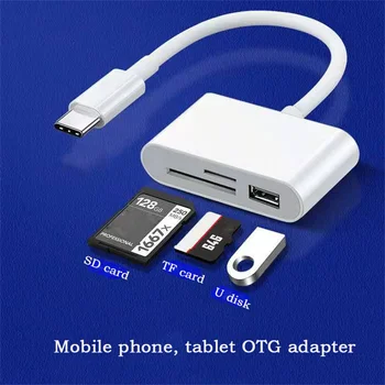 סוג C TF CF SD קורא כרטיסי זיכרון Micro USB מתאם USB כרטיס ג מתאם עבור Macbook Huawei Samsung Xiaomi OTG סופר קומפקטי