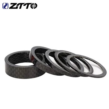 ZTTO אופניים אוזניות מכונת כביסה גזע Spacer 5 10 15mm סגסוגת אלומיניום פחמן הטבעת מתאימה 28.6 מ 