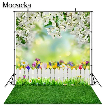 Mocsicka האביב חג הפסחא צילום תפאורות טבע נוף ערבה תמונת רקע עבור ילדים דיוקן פוטושוט סטודיו
