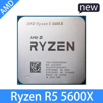 AMD Ryzen 5 5600X חדש R5 5600X 3.7 GHz שש ליבות של שנים-עשר חוט 65W המעבד L3=32M 100-000000065 שקע AM4