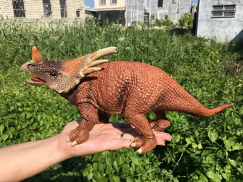Styracosaurus טירנוזאורוס רקס הדינוזאור דגמים קלאסיים צעצועים לילדים ילדים מתנת יום הולדת חיות מודל