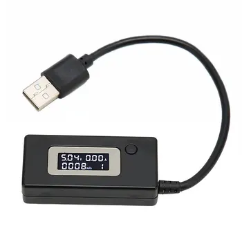 USB Volatage/אמפר מד צריכת חשמל, דיגיטלי הבודק מודד בדיקת מהירות של מטען, כבלים, מחשב, כוח הבנק, פאנל סולארי וכו'.
