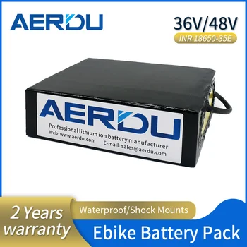 AERDU 36V לסוללת ליתיום 42V אופניים חשמליים סוללה 12ah 16ah 20.8 אה 25.6 אה 28ah קורקינט חשמלי סוללה 1080Watt עם 30A BMS