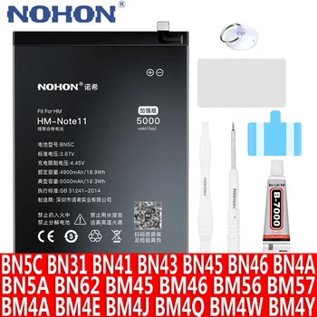 NOHON BN5C BM4E BM4J BN4A BN46 סוללה עבור Xiaomi Redmi הערה 11 10 9 8 7 5A 3 Pro 2 4 4X 5 8T Mi פוקו M4 Pro Mi3 M3 F1 F2 F3 GT