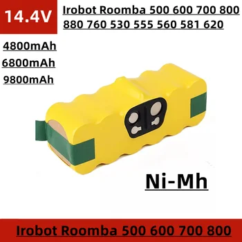 החלפת הסוללה על 14.4 V גורף, Ni Mh, 4800mAh/6800mAh/9800mAh, עבור רובוט Roomba מנקה 500, 600, 700, 800, וכו'