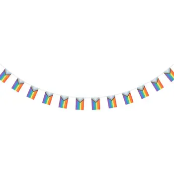גאווה דגל מחרוזת הומו באנטינג התקדמות מסיבת לסביות קישוטים מצעד Lgbtq דגל עיצוב גרלנד באנרים חוצות דברים