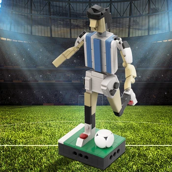 Gobricks MOC יצירתיות Argentinas הכדורגל-שחקן כוכב אבני הבניין Haikyus Shoyos הינאטה דגם לבנים צעצועים לילדים מתנה