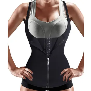 נשים המותניים מאמן לדחוף את הבטן הבטן מחוך הגוף מגבש את המותניים גוזם המחוך רוכסן גודל פלוס זיעה הרזיה אימון X339B