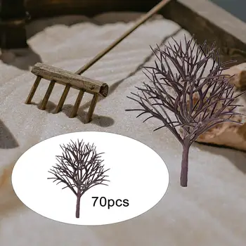 70x מיני מודל עצים דיורמה עץ נוף דגם מיניאטורי עצים מודל עבור רכבת גן בניית מודל נוף, נוף