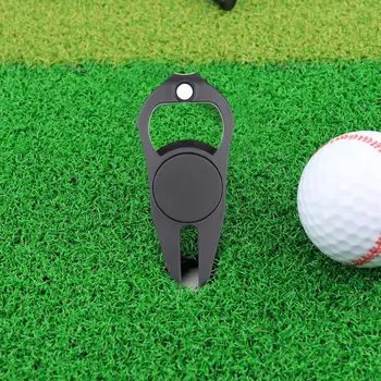 גולף קלשון Multi-פונקציה בדיוק עמדה מגנטי תיקון השטח סגסוגת גולף ירוק המזלג הכדור סמן אביזרי גולף