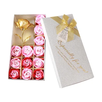 סימולציה רוז פרחים עם סבון פרח חתונה קישוט יצירתי מתנת חג מולד קישוט מתנה ליום האהבה עיצוב הבית
