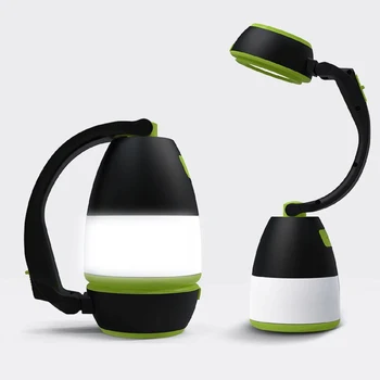 3 ב1 משולבת LED אור קמפינג מנורת USB נטענת מנורת שולחן חיצונית הליכה הביתה פנס שולחן מנורת שולחן כוח הבנק