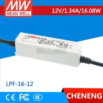 טוב המקורית LPF-16-12 12V 1.34 לי meanwell LPF-16 12V 16.08 W פלט יחיד LED החלפת ספק כוח